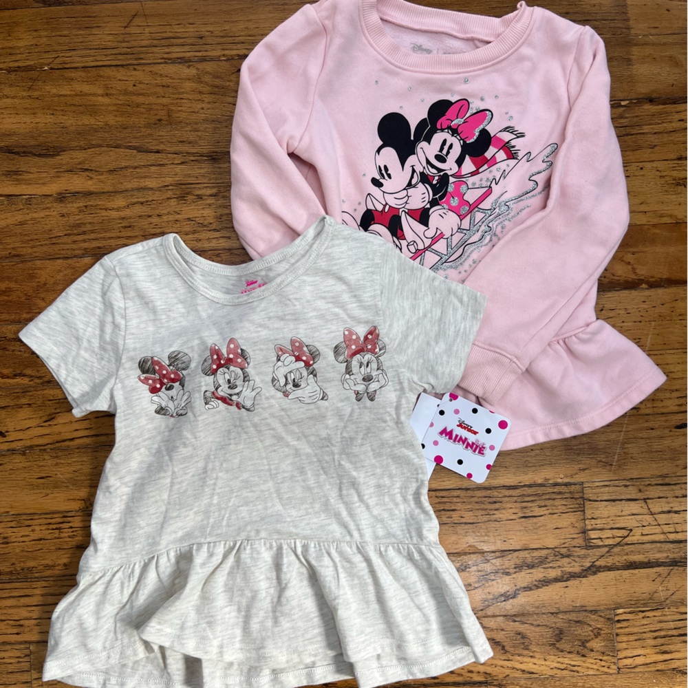 Disney Minnie Mouse Tops Set Girls 4t